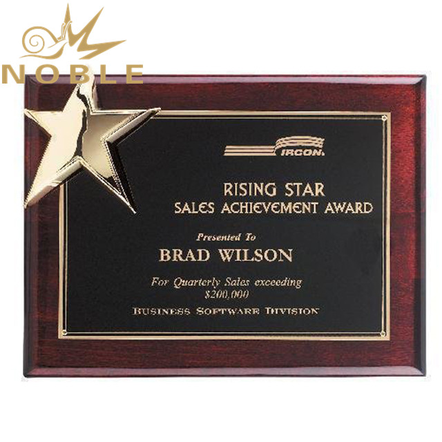 NB-CST315 Corner Star Plaque Star Awards