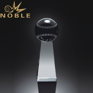 High Quality Crystal Baseball Trophy