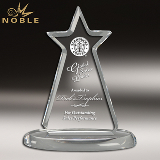 Acrylic Clear Corporate Star Tower Trophy Award