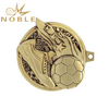 Matte Gold Plate Football Medal