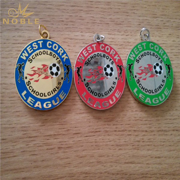 Color Filled Gold Silver Metal Medal