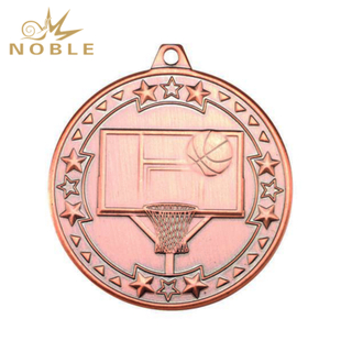 New Design Metal Bronze Basketball Medal