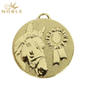 Gold Target Horse Rosette Custom Medal