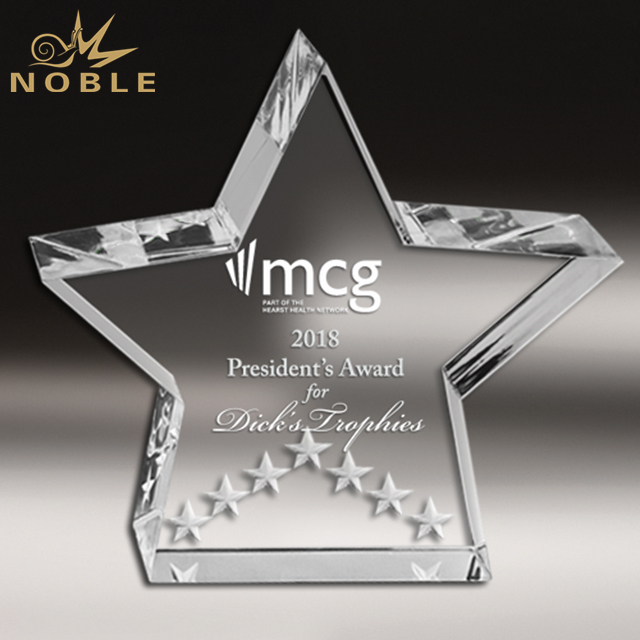 NB-CST 228 Acrylic Clear Star Performance Trophy Award