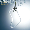 Beveled Stocking Shape k5 Crystal Christmas Tree Ornament