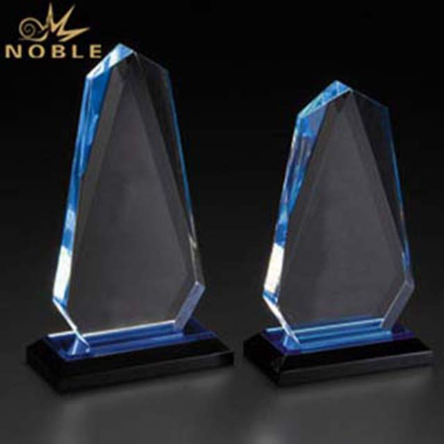 High Quality Clear Acrylic Trophy with Black Base 