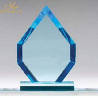 Arrowhead Blue Acrylic Trophy Polished Beveled Edges