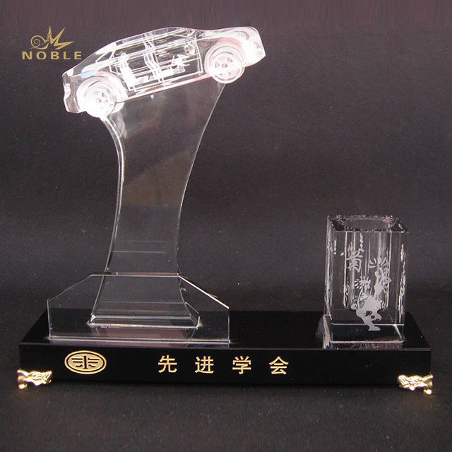 Custom Blank Crystal Trunk Model Pen Holder