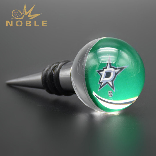 New Custom Resin Metal Bottle Wine Stopper