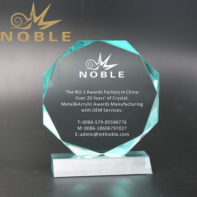 Jade Acrylic Octagon Award