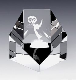 Popular crystal pentagon paperweight