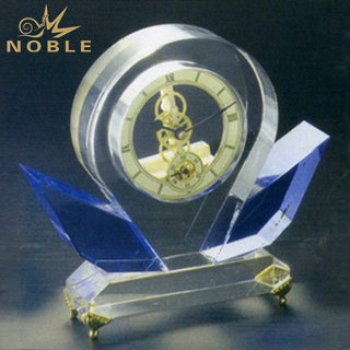 Custom Blue Crystal Clock