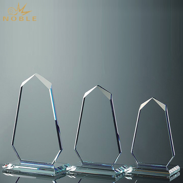 Three Sizes Blank Crystal Shield Award 