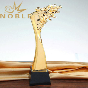 Custom New Design Resin Award Trophy with Crystal Base 