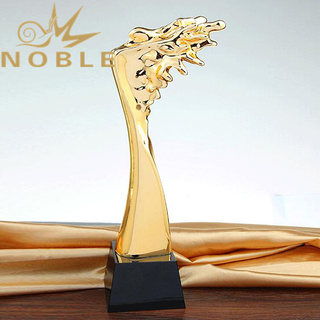 Custom New Design Resin Award Trophy with Crystal Base 