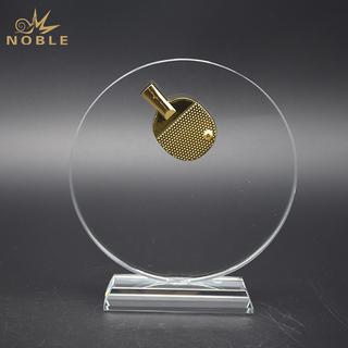 Custom Crystal PingPong Trophy