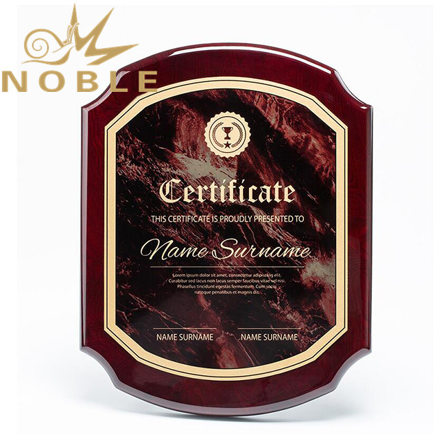 Solid Wood Certificate Palque As Gifts 