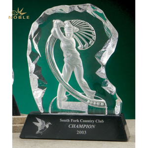 Engraved Crystal Golf Icerberg Award