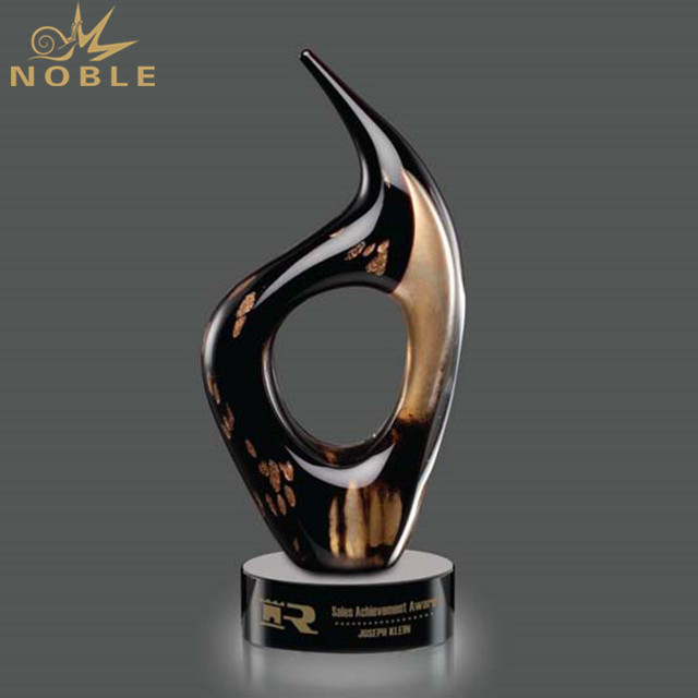 2018 Unique Hand Blown Glass Trophy 