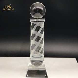 Personalized Crystal Globe Trophy 