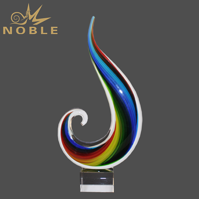 154---042 BD-J427-HR Rainbow Note Artglass Award