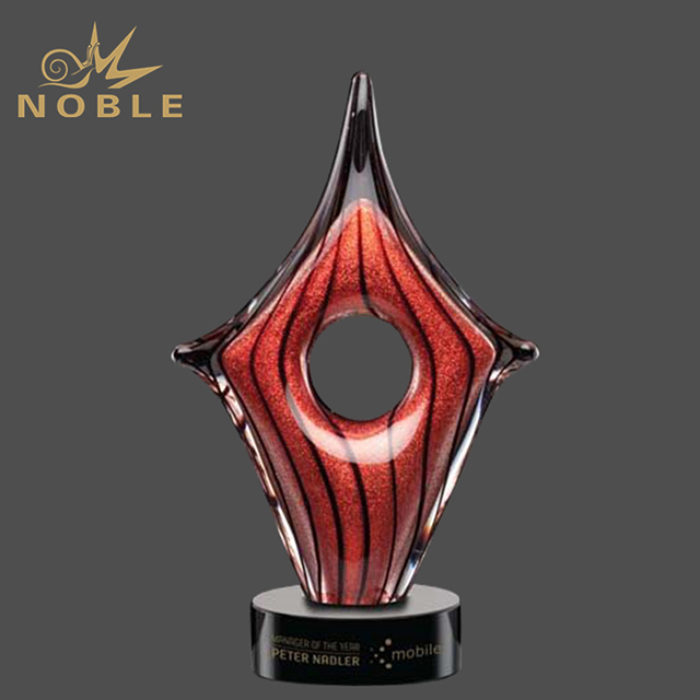 170---129 STR-ARG7241-HR Sizzling Starfish Artglass Award