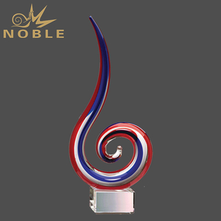 Peppermint Swirl Art Glass Award