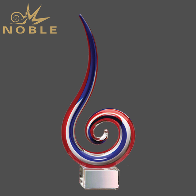 Peppermint Swirl Art Glass Award