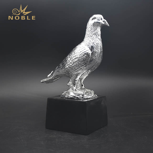 Resin Silver Plated Dove Trophy