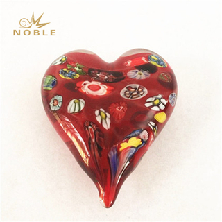 Colorful Heart Hand Blown Art Glass 