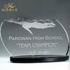 Custom Laser Engraved Crystal Swimming Award