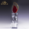 Custom Made Business Crystal Flame Trophy