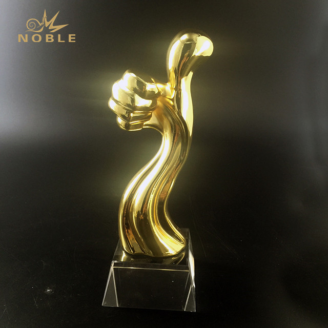  Big Thumb Metal Plated Color Metal Trophy 