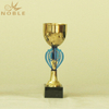 Custom Design Blue Gold Metal Trophy Parts