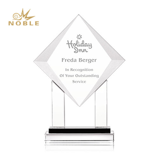 Custom Engraved Award Corporate Crystal Trophy