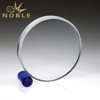 Custom Made Circle Blank Crystal Trophy