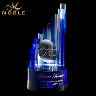 Custom Pillars Crystal Corpoarete Trophy