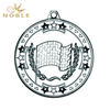 Metal Silver Flag Medal