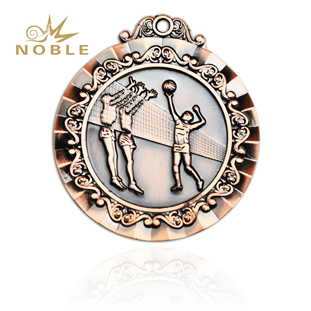 Wholesale Metal Souvenir Sports Volleyball Medal