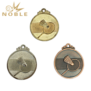 Wholesale New Metal Sports Badminton Medal