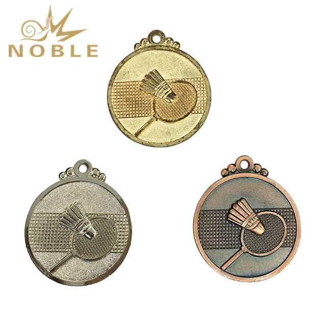 Wholesale New Metal Sports Badminton Medal