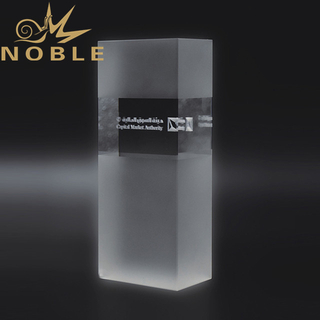 Popular Design Matt Crystal 3d Laser Engraving Crystal Cube Trophy 