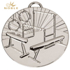 Silver Gymnastics Sports Custom Design Medal