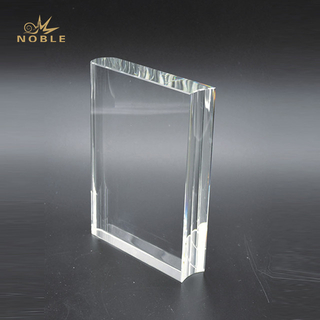 Blank Crystal Book Trophy 