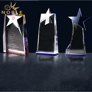 Optical Custom Logo K9 Star Trophy Crystal Awards Star