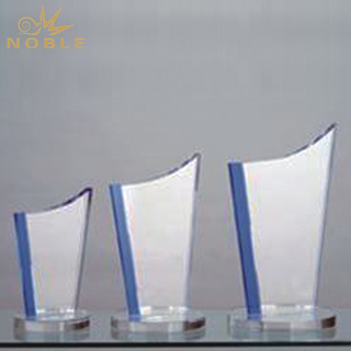 Blue Sheet Crystal Award Trophy