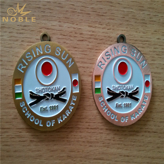 Custom Rising Sun Metal Medal