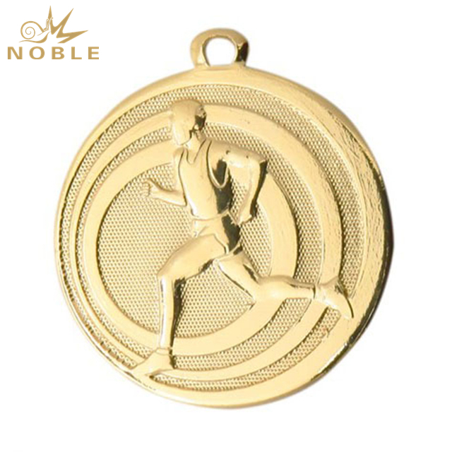3D Gold Running Medal For Gifts