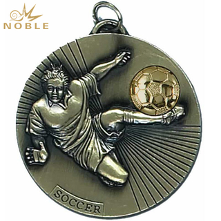 Antique Plating Custom Soccer Medal