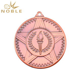 New Design Metal Bronze Torch Medal